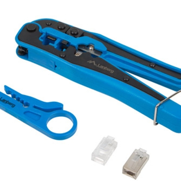 Lanberg crimping toolkit with RJ45 connectors RJ45 shielded and unshielded на супер цена