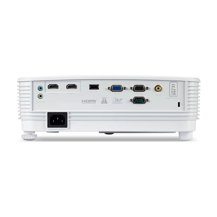 Acer Projector P1257i DLP, XGA (1024x768), 4800 ANSI LUMENS, 20000:1, 2x HDMI, RCA, Wireless dongle included, Audio in/out, VGA in/out, RS-232,Bluelight Shield, LumiSense, Built-in 10W Speaker, 2.4kg, White (тъмнейл - 4)