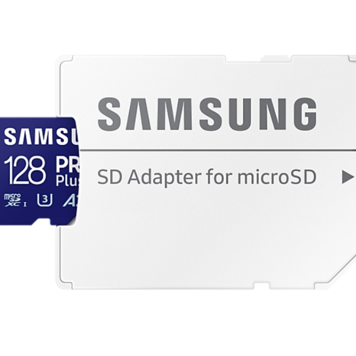 Samsung 128GB micro SD Card PRO Plus with Adapter, UHS-I, Read 180MB/s - Write 130MB/s (тъмнейл - 4)