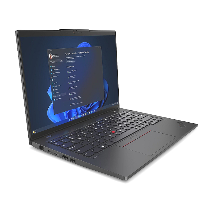 Lenovo ThinkPad L14 G5 Intel Core Ultra 5 125U (up to 4.3GHz, 12MB), 16GB DDR5-5600, 512GB SSD, 14" WUXGA (1920x1200) IPS AG, Intel Graphics, 5MP&IR Cam, Backlit KB, Black, WLAN, BT, SCR, FPR, Win11Pro, 3Y Onsite (тъмнейл - 2)