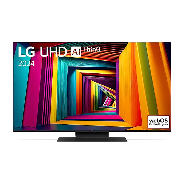 LG 50UT91003LA, 50" 4K UltraHD TV 4K (3840 x 2160), DVB-T2/C/S2, webOS 24 Smart TV, ThinQ AI, Alpha 5 AI 4K Gen7, WiFi, HDR10 pro, HLG, ALLM/HGiG, AI Upscaling, AI Sound(Virtual 9.1.2 Up-mix), AirPlay, Quick Card, HDMI eARC, CI, LAN, USB, Bluetooth, на супер цена