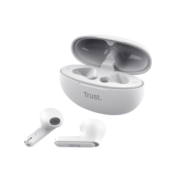 TRUST Yavi Bluetooth ENC Earphones White (тъмнейл - 3)