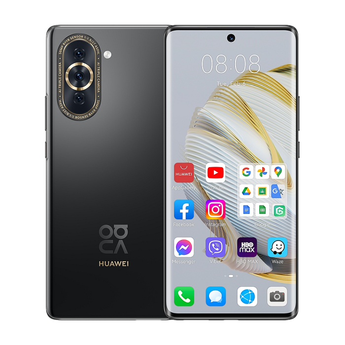 Huawei Nova 10 Pro Starry Black, GLA-LX1 , 6.78", 2652x1200, Qualcomm Snapdragon 778G, 8GB+256GB, CAM 50+8+2MP/60+8MP Fron Camera, 4500mAh, FPT, BT5.2, USB Type-C 2.0, HMS, EMUI 12