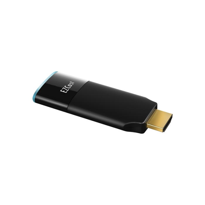 Aopen EZCast 2 HDMI Dongle Wireless Plug&Play Display Receiver with external antenna, Wifi Dual Band 2.4G/5G 802.11ac, 3840x2160@30p, HDMI 1.4, Streaming YouTube, Compatible with Android, iOS, Windows, MacOS, DLNA, Miracast, Airplay mirroring (тъмнейл - 1)