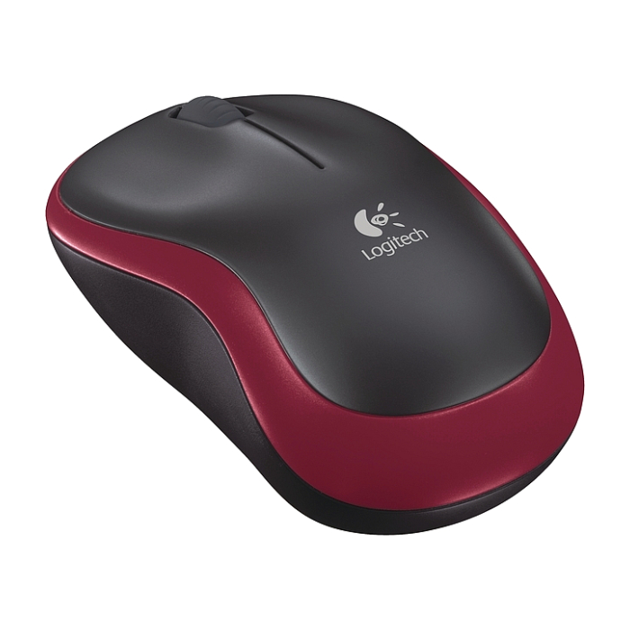 Logitech Wireless Mouse M185 Red (тъмнейл - 1)