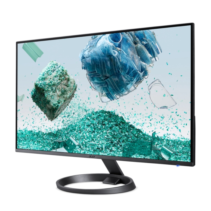 Acer Vero RL242YEyiiv, 23.8W" IPS LED, Anti-Glare, FreeSync, 4ms (GTG), 75Hz, 100M:1, 250nits, 1920x1080, Flicker-Less, BlueLightShield, 2xHDMI, VGA, Tilt, VESA, Black (тъмнейл - 2)