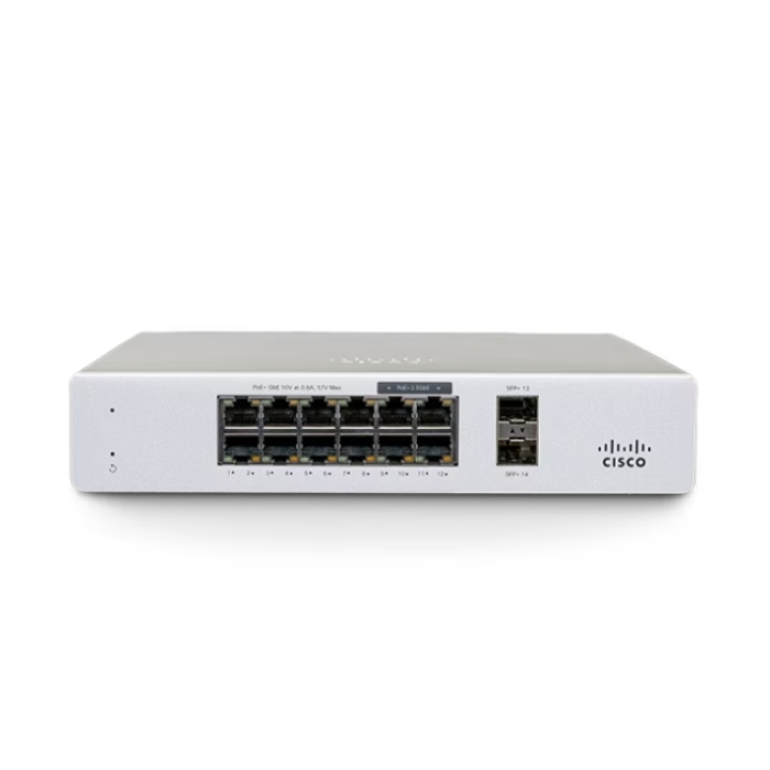 Cisco Meraki MS130-12X Cloud Mgd. 8GE + 4x(2.5GE) 240W PoE Switch на супер цена