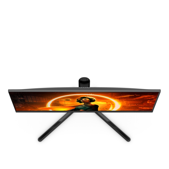 AOC U34G3XM/EU, 34" VA WLED, 3440x1440@144Hz, 4ms GtG, 1ms MPRT, 300cd m/2, 3000:1, Mega Infinity DCR, AdaptiveSync, FlickerFree, Low Blue Light, Tilt, Height Adjust, Swivel, 2xHDMI, DP (тъмнейл - 3)