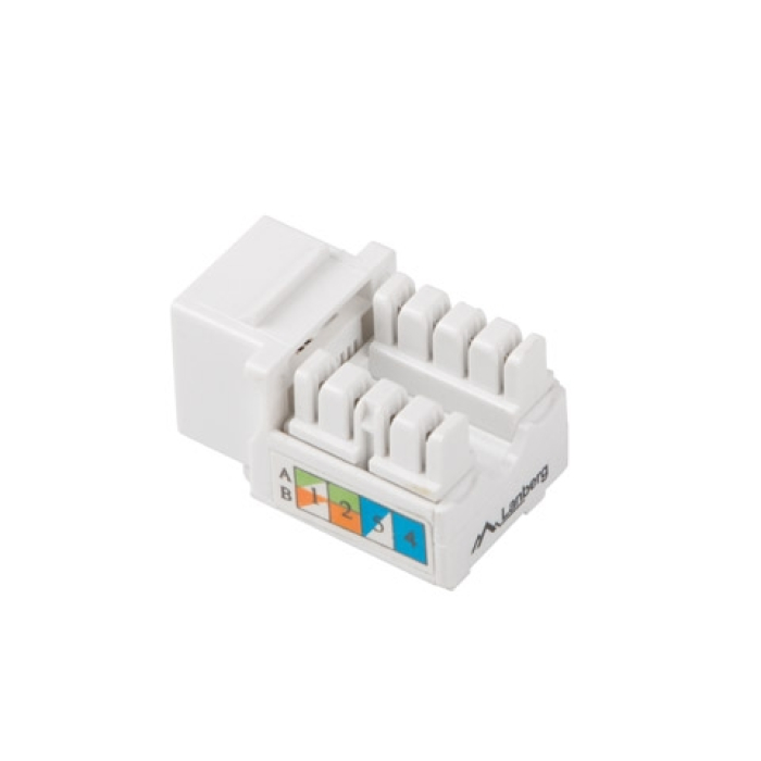 Lanberg keystone module RJ45 90° UTP CAT.6 (тъмнейл - 1)