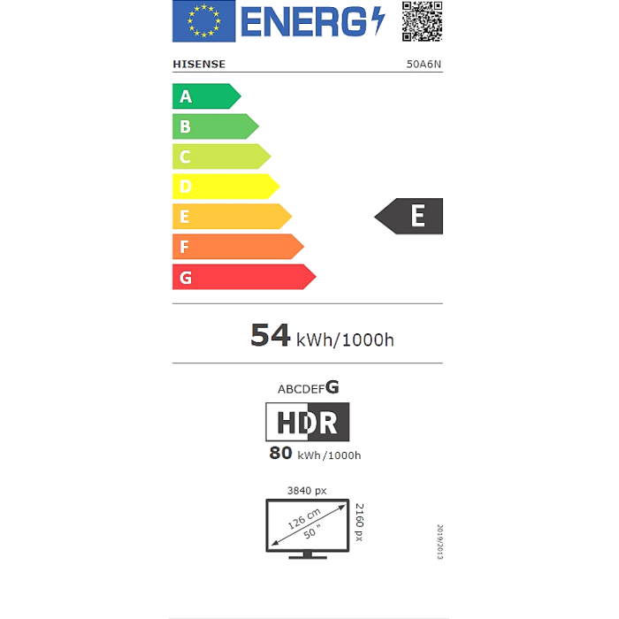 Hisense 50" A6N, 4K Ultra HD 3840x2160, DLED, DFA, Precision Colour, HDR 10+, HLG, Dolby Vision, Light Sensor, DTS Virtual X, Smart TV, WiFi, BT, AnyView Cast, Gaming Mode, 1xHDMI2 eArc, 2xHDMI, 2xUSB, LAN, CI+, DVB-T2/C/S2, Black (тъмнейл - 3)