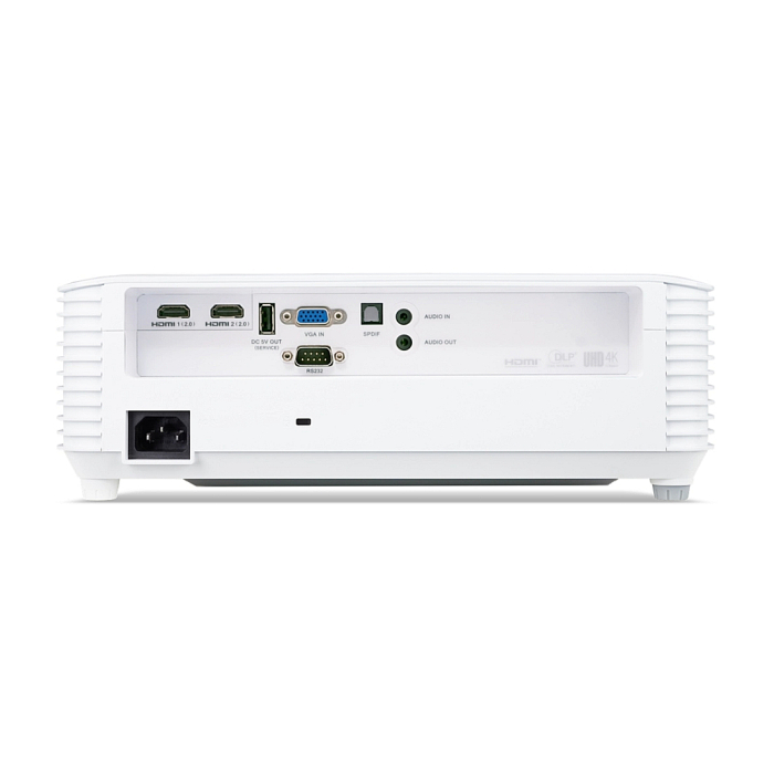 Acer Projector X1827, DLP, UHD 4K (3,840 x 2,160), 4000 ANSI Lumens, 3D, 10000:1, HDMI, RS-232, USB A, SPDIF, Audio in, Audio out, Speaker 10W, 3.1kg, Lamp life up to 12000 hours, White + T82-W01MW 82.5" (16:10) Tripod Screen White (тъмнейл - 3)