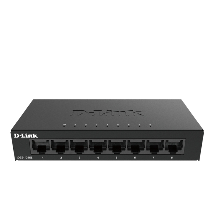 D-Link 8-Port Gigabit Ethernet Metal Housing Unmanaged Switch