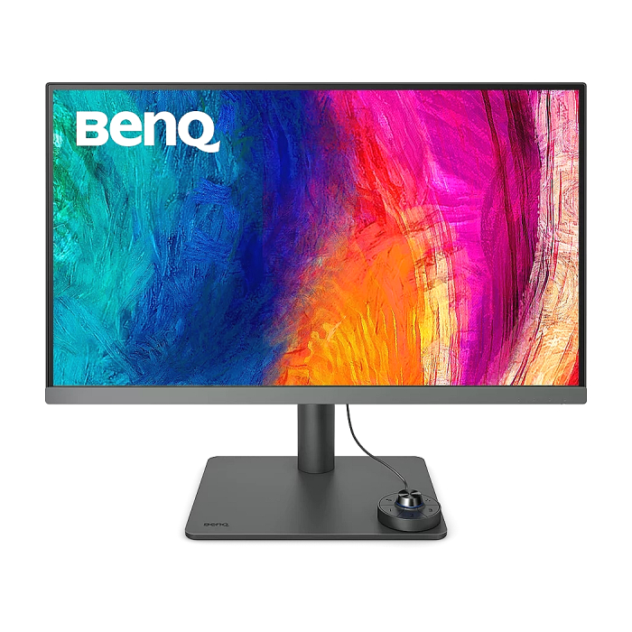 BenQ PD2706U, 27" IPS LED, 5ms,3840x2160 4K UHD, Designer, AQCOLOR, 95% P3, 99% Rec.709, 99% sRGB, HDR10, B.I., LBL,1200:1,350 cd/m2,HDMI, DP, USB Type-C(65W, DP alt), Speak.2x2.5W, Height Adj.,Swivel,Tilt, Gray + Fury Gaming Chair Avenger M+ Black-W (тъмнейл - 3)