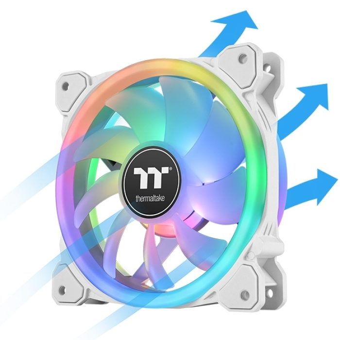 Thermaltake SWAFAN 14 RGB Radiator Fan TT Premium Edition 3 Pack White (тъмнейл - 1)