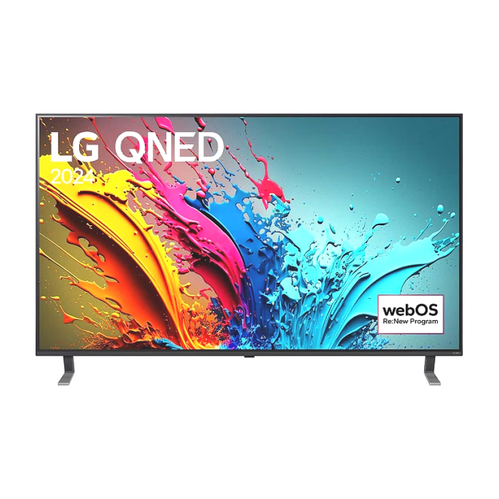 LG 55QNED85T3C, 55" 4K QNED HDR Smart TV, 100Hz, 3840x2160, DVB-T2/C/S2, a8 AI Processor 4K, HDR 10 PRO, webOS 24 ThinQ, FreeSync Compatible, VRR, Multi View, 4K Upscaling, WiFi 5, Voice Control, Bluetooth 5.1, AirPlay 2, LAN, CI, HDMI, SPDIF, 2 pole