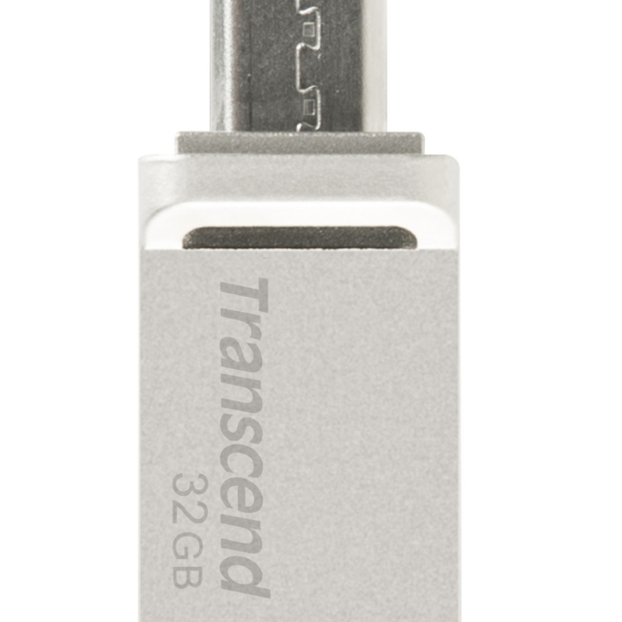 Transcend 32GB, JF880, OTG, USB3.0, Silver (тъмнейл - 3)