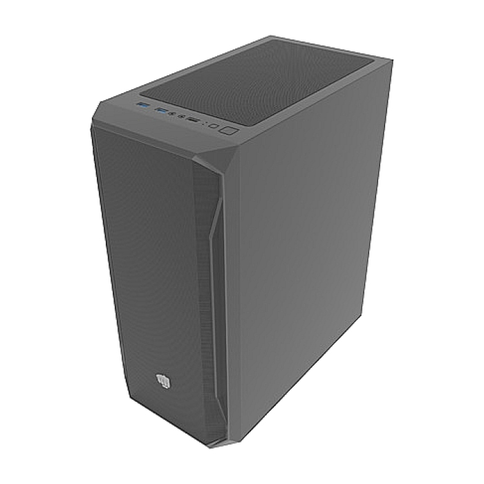 Fury PC Case Shobo SH4 Midi Tower, Window, Black (тъмнейл - 2)