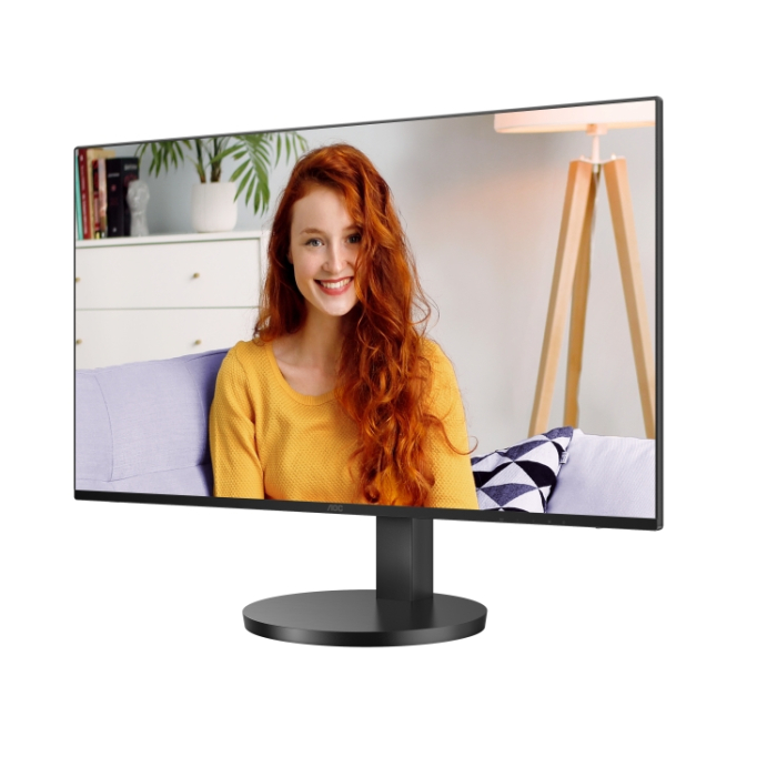 AOC 27B3CF2, 27" IPS WLED, 1920x1080@100Hz, 4ms GtG, 1ms MPRT, 250cd m/2, 1300:1, 20M:1 DCR, Adaptive Sync, FlickerFree, Low Blue Mode, 2Wx2, Tilt, Height Adjust, HDMI, USB hub (тъмнейл - 2)