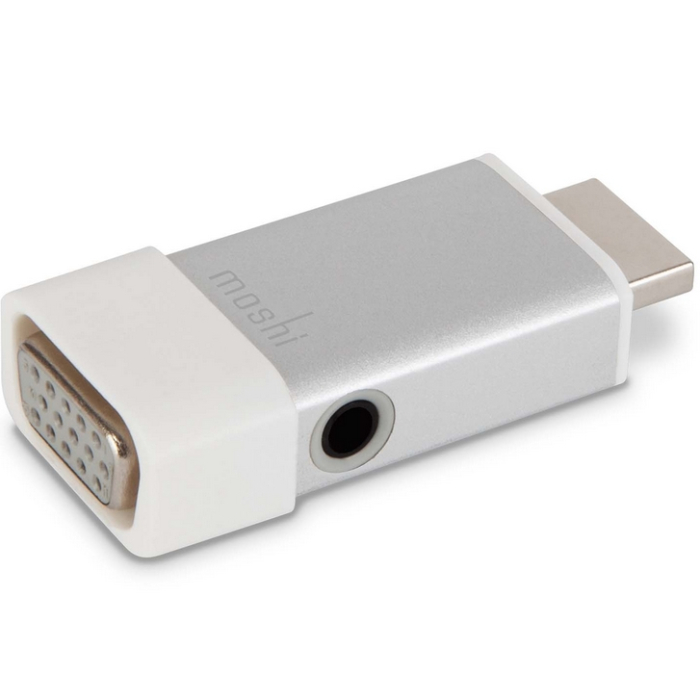 Moshi HDMI to VGA Adapter, with Audio jack, Silver (тъмнейл - 1)