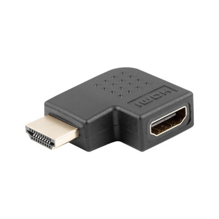 Lanberg Adater HDMI(M)->HDMI(F) Adater Angled Left Black