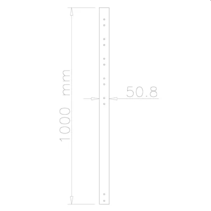 Neomounts by NewStar 100 cm extension pole for FPMA-C200BLACK/C400BLACK/PLASMA-C100BLACK (тъмнейл - 1)