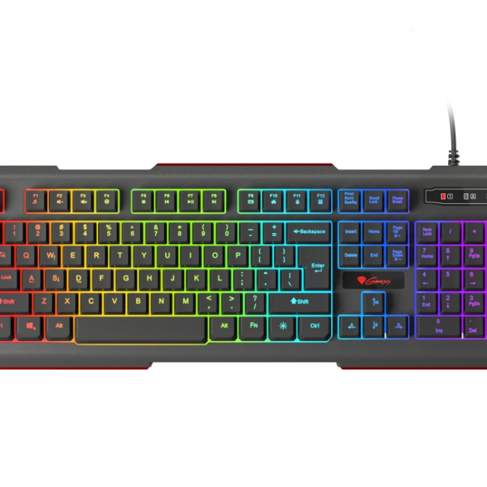 Genesis Gaming Keyboard Rhod 400 Rgb Backlight Us Layout на супер цена