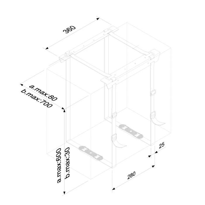 Neomounts by NewStar CPU Holder (height PC: 3-60 cm / width PC: 8-70 cm) (тъмнейл - 2)