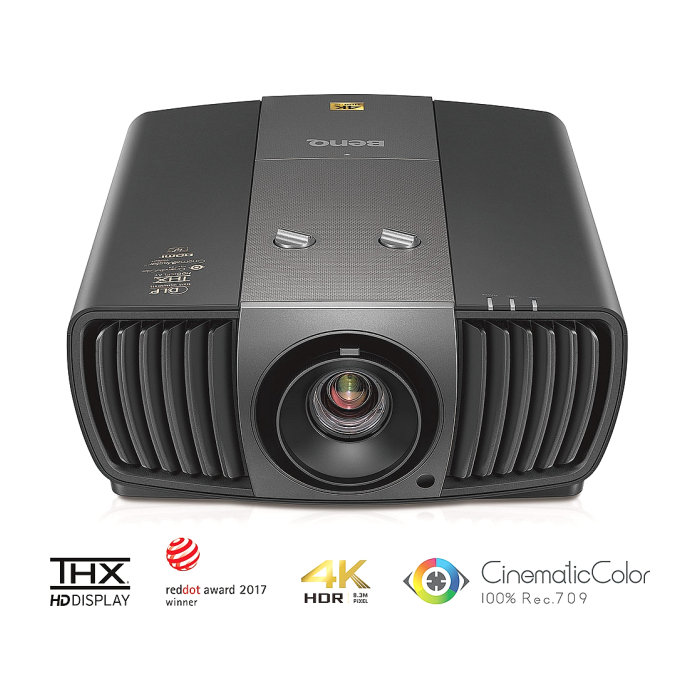 BenQ W11000H, DLP, 4K (3840x2160), 50 000:1, 2200 ANSI Lumens, Pro Cinema Projector, THX technology, CinematicColor, HDR, Horizontal and Vertical lens shift, 3D via HDMI 2.0a, 81% DCI-P3, Zoom 1.5x, VGA, HDMI, LAN, DC12V Trigger, 14.8 kg. (тъмнейл - 2)