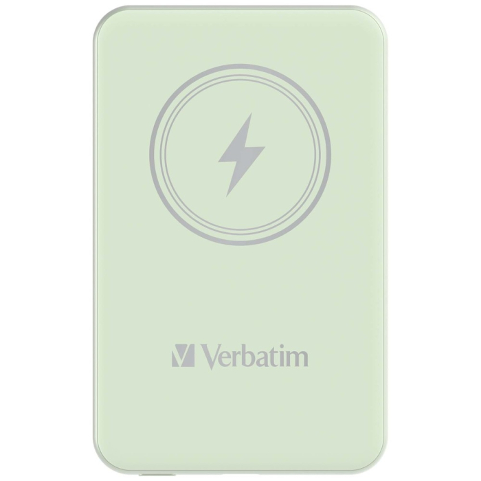 Verbatim MCP-5GN Power Pack 5000 mAh with UBS-C® PD 20W / Magnetic Wireless Charging 15W Green