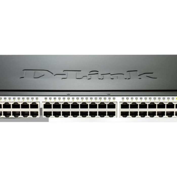 D-Link 48-port 10/100/1000 Gigabit Smart Switch including 4 Combo 1000BaseT/SFP