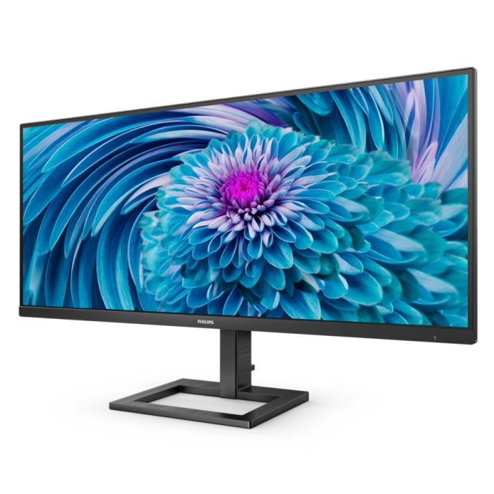 Philips 346E2LAE, 34" VA WLED, 3440x1440@100Hz, 4ms GtG, 1ms MPRT, 300cd m/2, 3000:1, Mega Infinity DCR, Adaptive Sync, FlickerFree, Low Blue Light, 3Wx2, Tilt, Height Adjust, HDMI, DP, USB Hub (тъмнейл - 1)