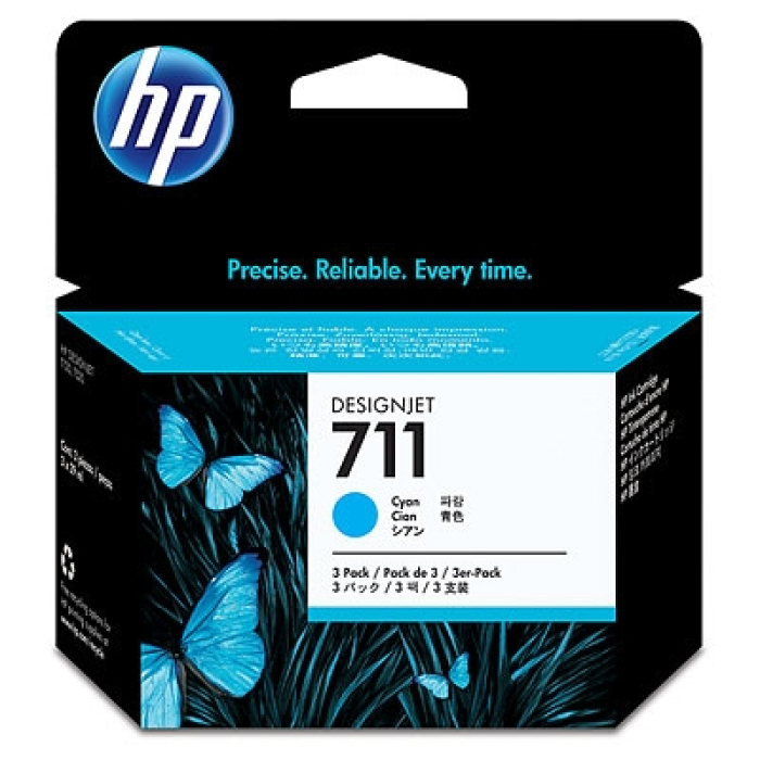 HP 711 3-pack 29-ml Cyan Ink Cartridges на супер цена