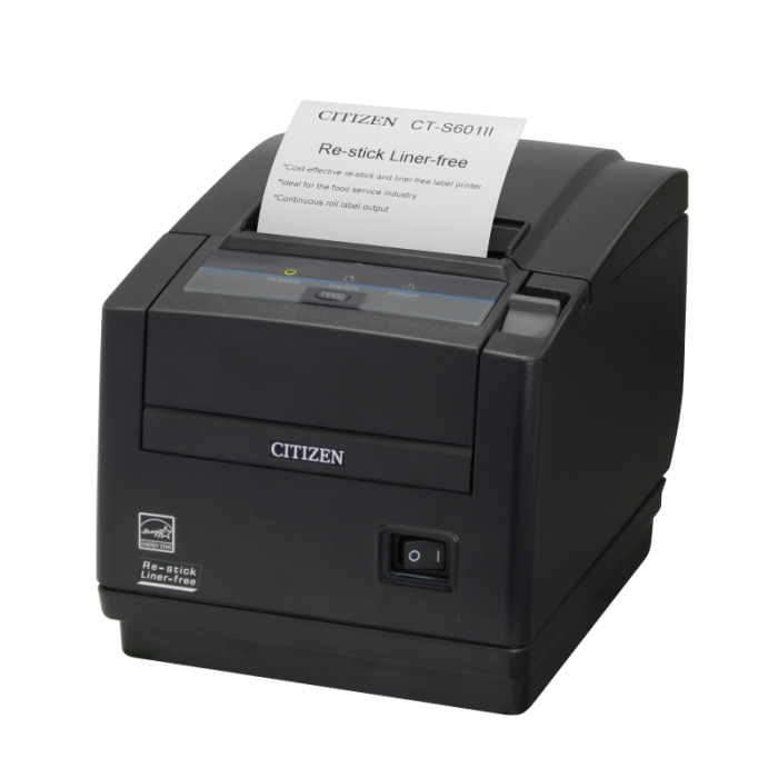 Citizen CT-S601IIR Printer, Restick/Liner-free, No interface, Black на супер цена