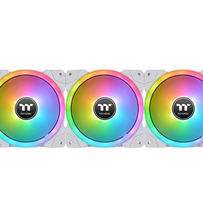 Thermaltake SWAFAN EX14 RGB PC Cooling Fan TT Premium Edition 3 Pack White (тъмнейл - 3)