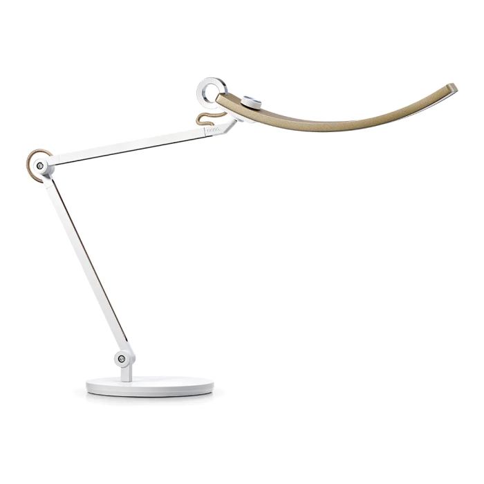 BenQ (CW+WW) WiT e-Reading Desk Lamp Light Source Dual Color LED, Color Rendering Index >95, Center Illuminance 1600 lux (Height 45cm), Color Temperature 2700K ~ 5700K, Lighting Coverage (At 500 Lux) 90cm (width), Aluminum alloy, Zinc alloy, GOLD