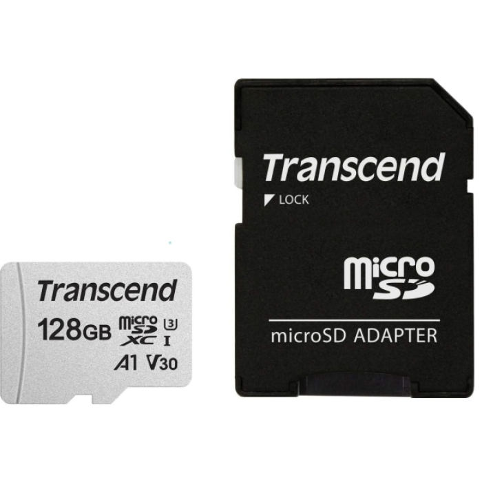 Transcend 128GB microSD w/ adapter UHS-I U3 A1 на супер цена