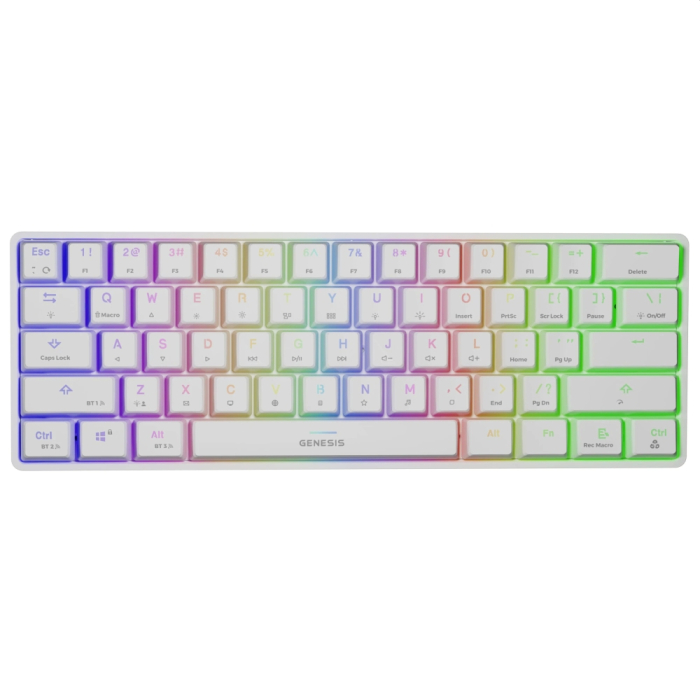 Genesis Mechanical Gaming Keyboard Thor 660 Wireless RGB Backlight White GATERON BROWN на супер цена