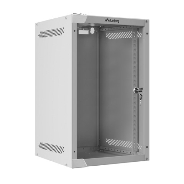 Lanberg rack cabinet 10'' wall-mount 9U / 280x310 for self-assembly (flat pack), grey на супер цена