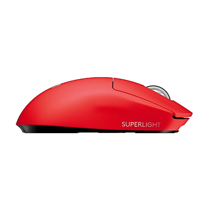 Logitech G Pro X Superlight Wireless Mouse, Lightspeed Wireless 1ms, HERO 25K DPI Sensor, 400 IPS, Onboard Memory, >63g, Red (тъмнейл - 2)