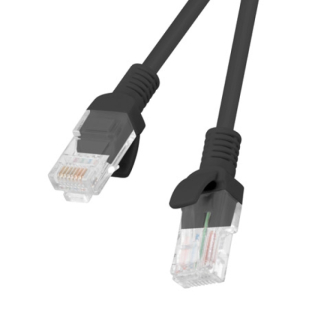 Кабел - Lanberg patch cord CAT.5E 2m, black