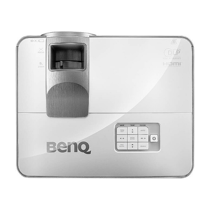 BenQ MW632ST, Short Throw, DLP, WXGA (1280x800), 13000:1, 3200 ANSI lumens, Zoom 1.2x, 65"@1m, Auto Vertical Keystone, VGA, 2xHDMI, S-Video, RCA, USB Type A 1.5A, Audio in/out, Audio L/R in RCA, RS232, Speaker 10W, Up To 10000 hr., IEC62368 (тъмнейл - 4)