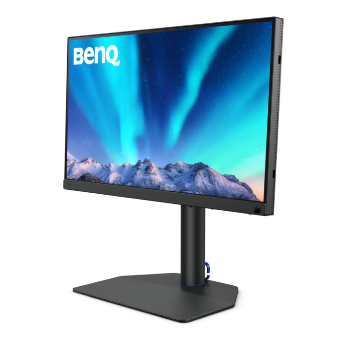 BenQ SW272Q 27" IPS, 2K, 2560x1440 2K, 300 cd/m2, Photographer Monitor, 100% sRGB, 99% Adobe RGB, 99% P, Hard.Calubrat., 1.07 billion colors, HDMI 2.0 x2, DP 1.4,USB-Type C x1 (90W PDelivery), USB 3.1 Hub, 16 bit 3D LUT, HDR10/HLG,HAdj. 140mm,Tilt -5 (тъмнейл - 1)