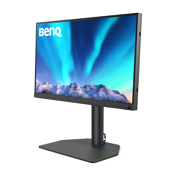 BenQ SW272Q 27" IPS, 2K, 2560x1440 2K, 300 cd/m2, Photographer Monitor, Hard.Calubrat., 1.07 billion colors, HDMI 2.0 x2, DP 1.4,USB-Type C x1 (90W PDelivery), USB 3.1 Hub, 16 bit 3D LUT, HAdj. 140mm,Tilt -5°-20 + Fury Gaming Chair Avenger M+ Black-W (тъмнейл - 1)