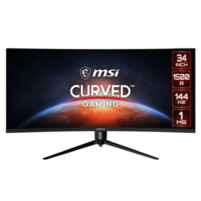 MSI Optix MAG342CQR, 34", 144Hz, 1ms, VA, 3440x1440 UWQHD, 21:9, AG, Curve 1500R, Night Vision, Anti-Flicker, Adaptive-Sync, 300 cd/m2, Contrast 4000:1, 2x HDMI (2.0), DP 1.4, Height Adj 90mm, Tilt, Swivel, Pivot, Frameless, VESA75, 9S6-3DB65H-026 на супер цена