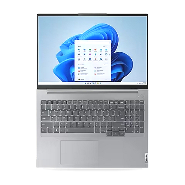 Lenovo ThinkBook 16 G6 Intel Core i5-1335U (up to 4.6GHz, 12MB), 16GB DDR5 5200MHz, 512GB SSD, 16" WUXGA (1920x1200) IPS AG, Intel Iris Xe Graphics, 1080p&IR Cam, WLAN, BT, Backlit KB, FPR, Arctic Grey, DOS, 3Y (тъмнейл - 4)