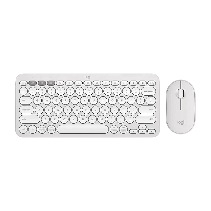 Logitech Pebble 2 Combo - TONAL WHITE - US INT'L - 2.4GHZ/BT - N/A - INTNL-973 - UNIVERSAL на супер цена