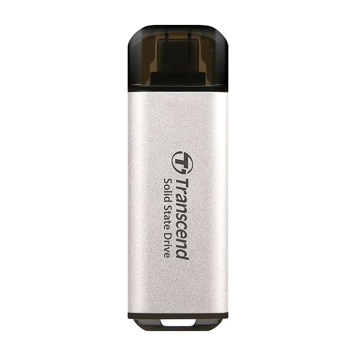 Transcend 512GB, USB External SSD, ESD300S, USB 10Gbps, Type C, Silver