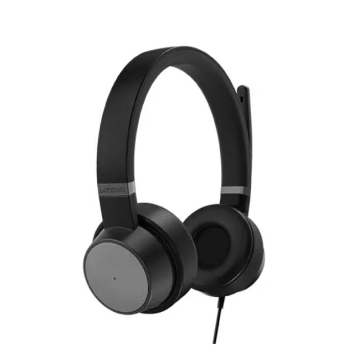 Lenovo Go Wired ANC Headset (Thunder Black) (тъмнейл - 3)