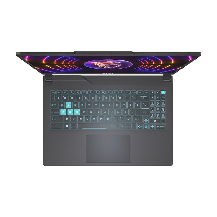 MSI Cyborg 15 A12VE, i5-12450H (8C/12T, 12 MB, up to 4.40 GHz), 15.6" FHD (1920x1080), 144Hz, IPS-Level, RTX 4050 GDDR6 6GB, 16GB DDR5 4800MHz (8GBx2), 512GB NVMe PCIe SSD Gen4x4, Single Backlit Keyboard (Blue), 3-Cell 53.5 Whr, RJ45, No OS, 1.98 kg,