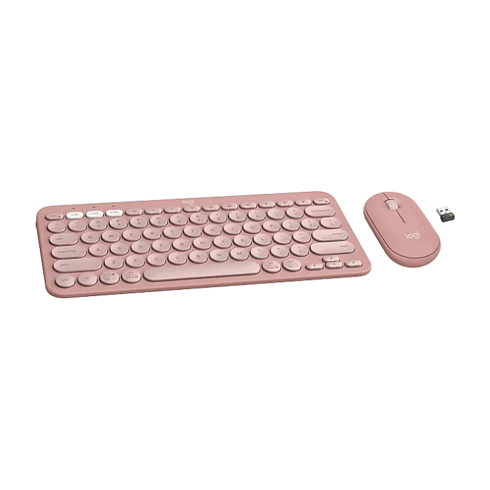 Logitech Pebble 2 Combo - TONAL ROSE - US INT'L - 2.4GHZ/BT - N/A - INTNL-973 - UNIVERSAL (тъмнейл - 1)